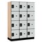 Salsbury Industries 4 Tier Designer Locker, 54"Wx76"Hx18"D, 12 Door, Gray 18-24368GRY - alternate 1